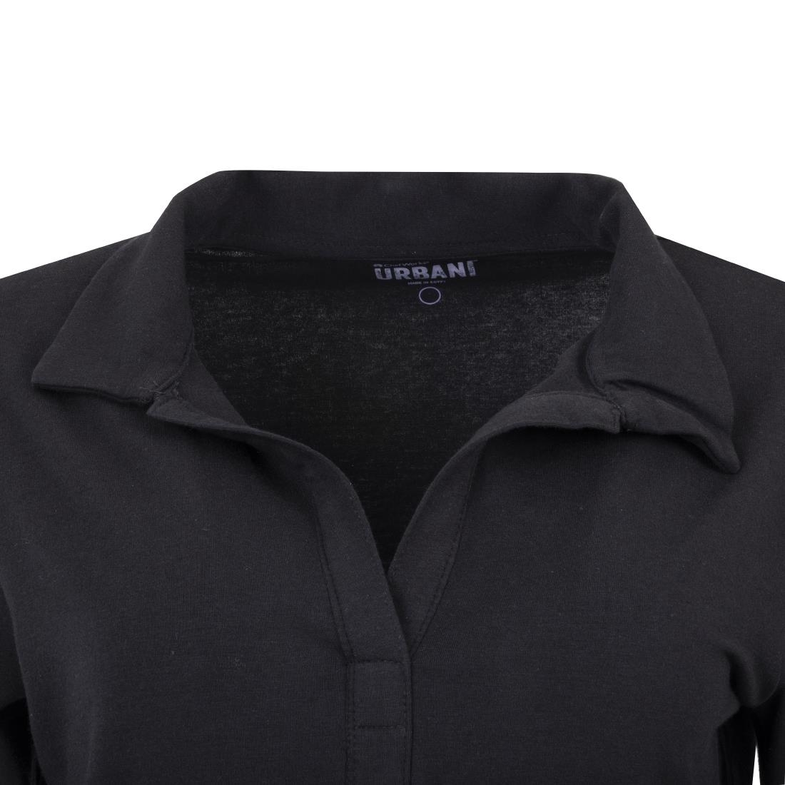 Uniform Works Womens V-Neck T-Shirt Black L