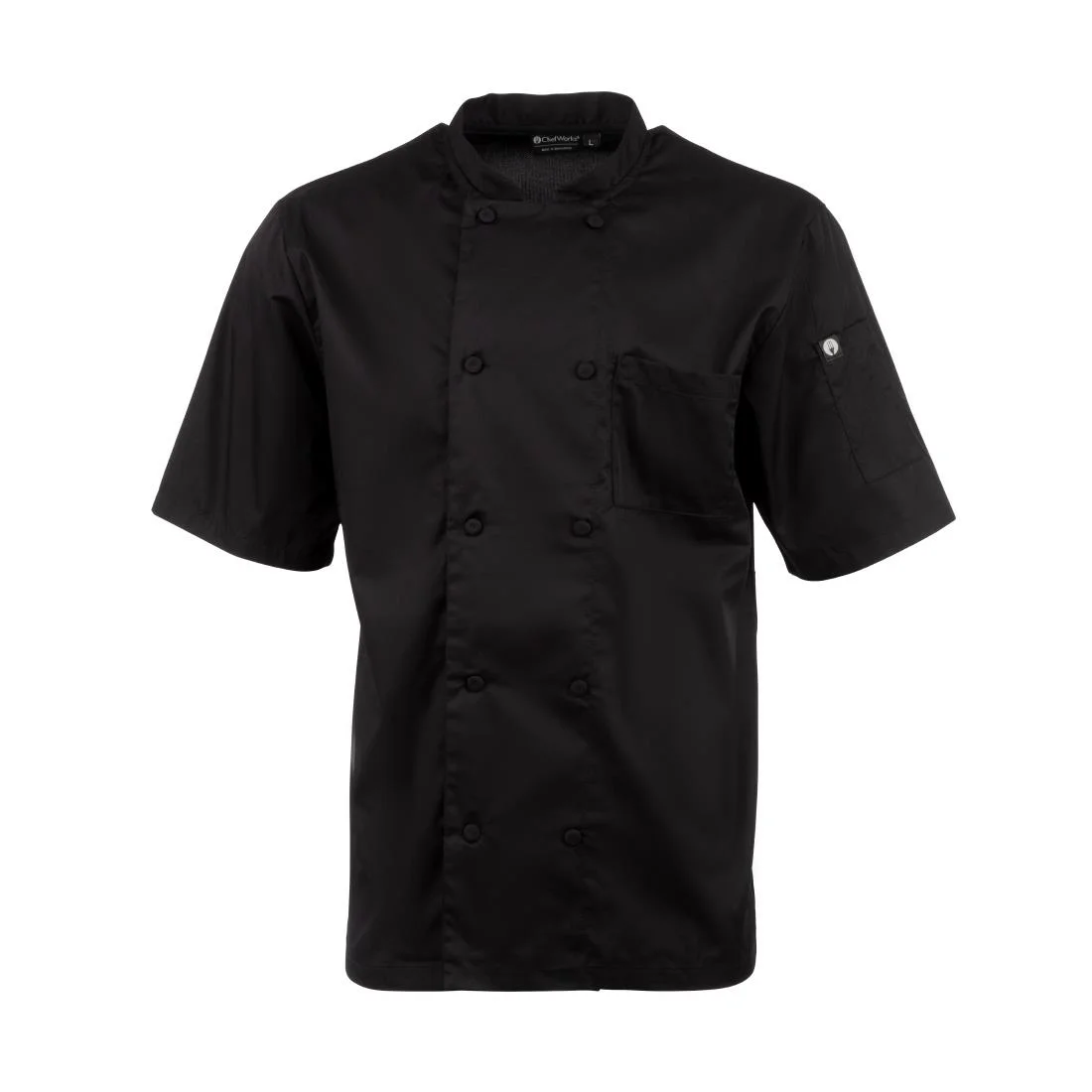 Chef Works Montreal Cool Vent Black Unisex Chefs Jacket