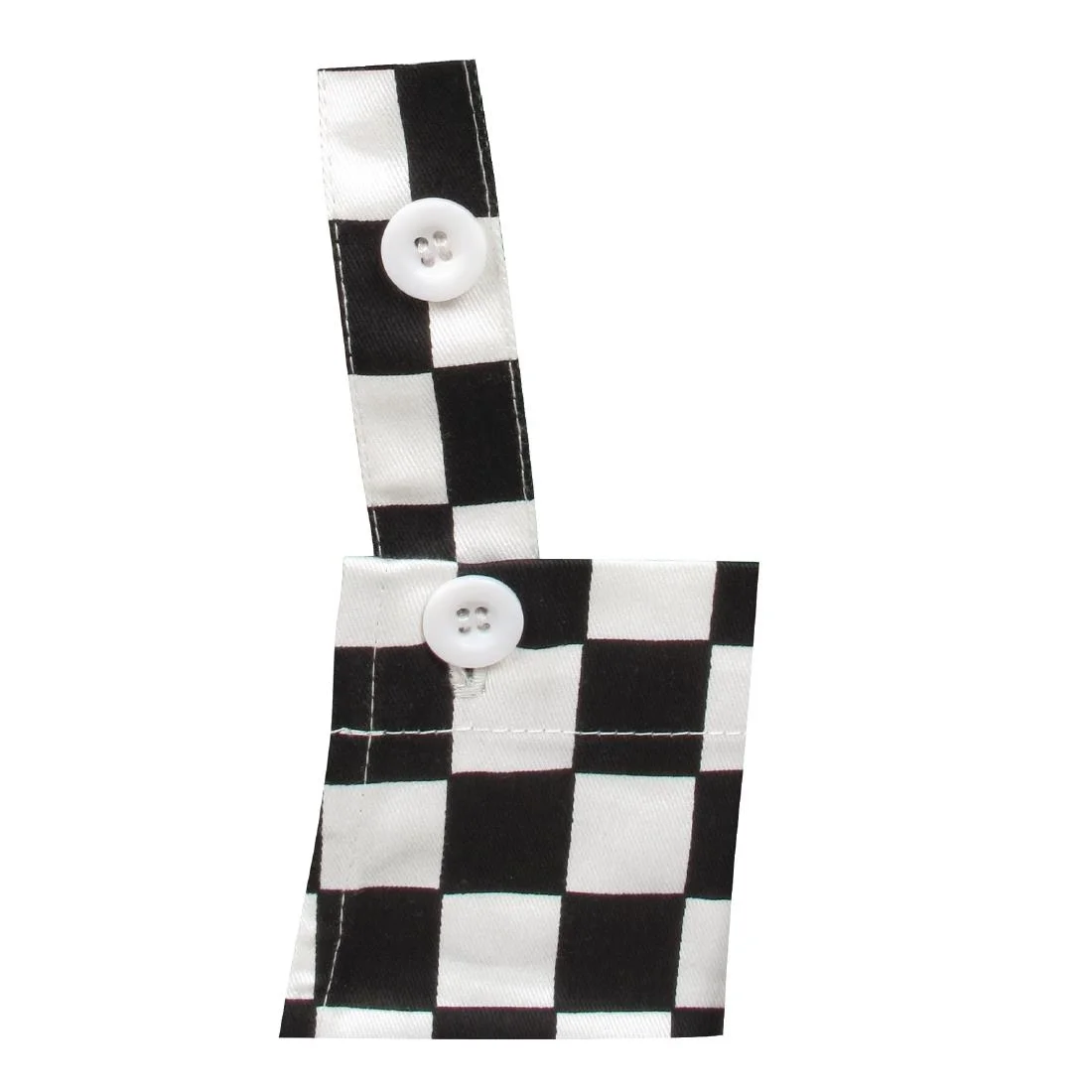 Whites Childrens Bib Apron Big Black and White Check - Image 3