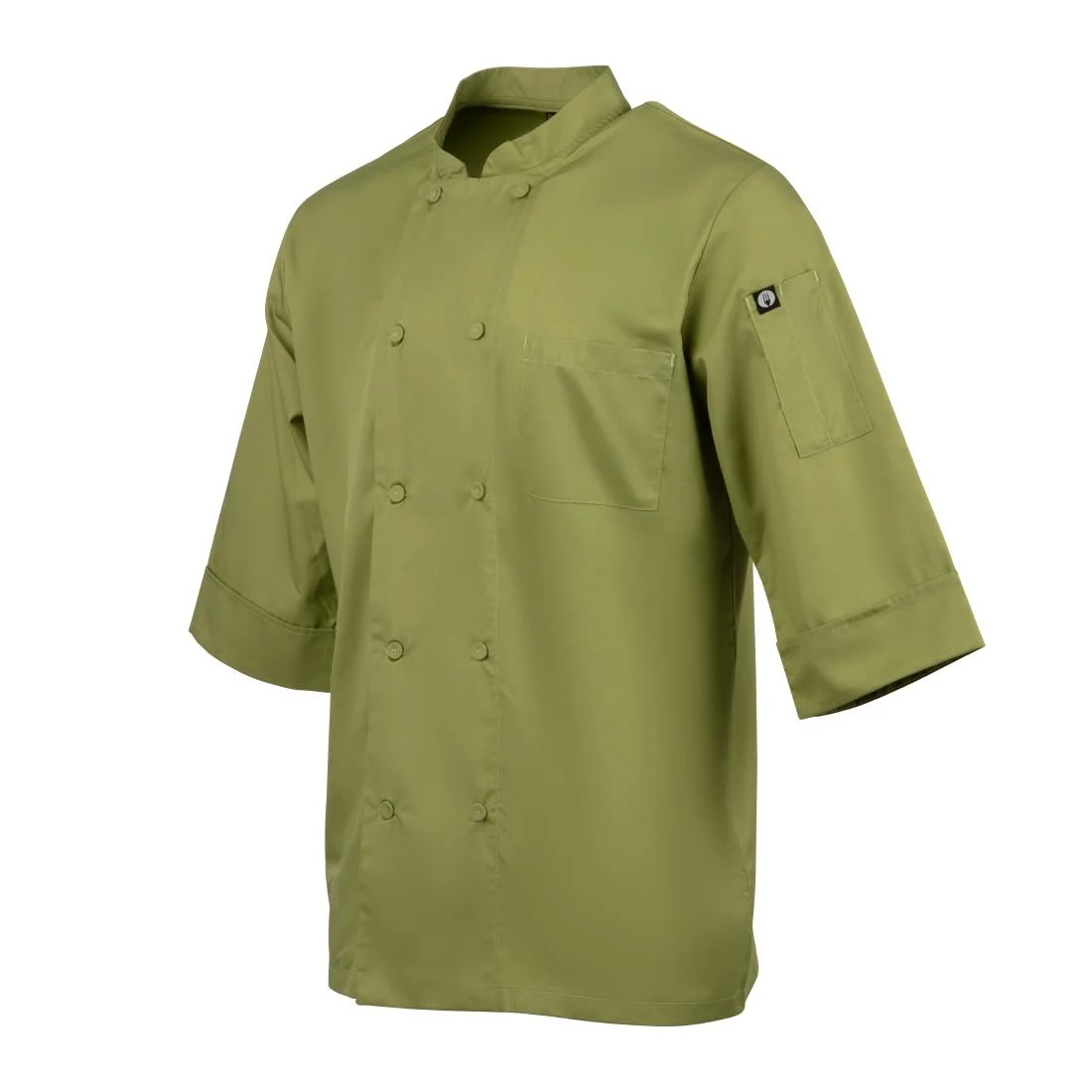 Chef Works Unisex Chefs Jacket Lime - Image 7