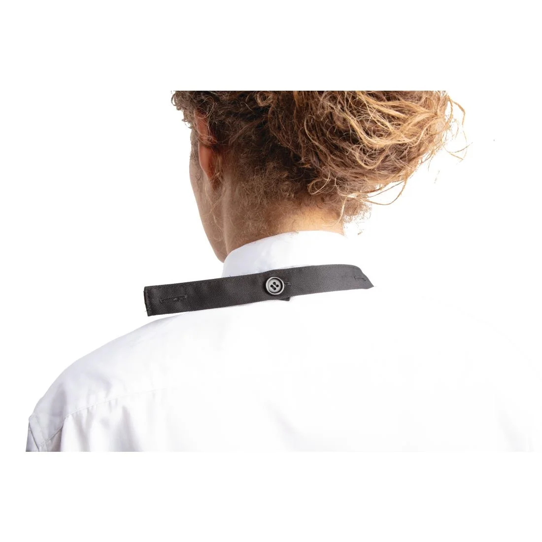 Whites V Neck Service Apron Black - Image 4