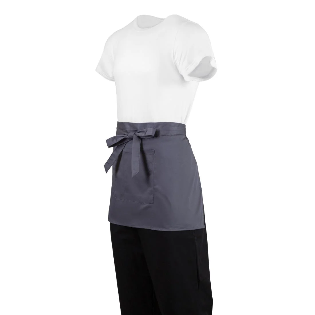 Whites Short Bistro Apron Charcoal - Image 6