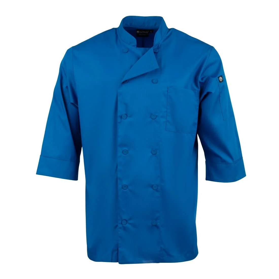 Chef Works Blue Unisex Chefs Jacket - Image 5