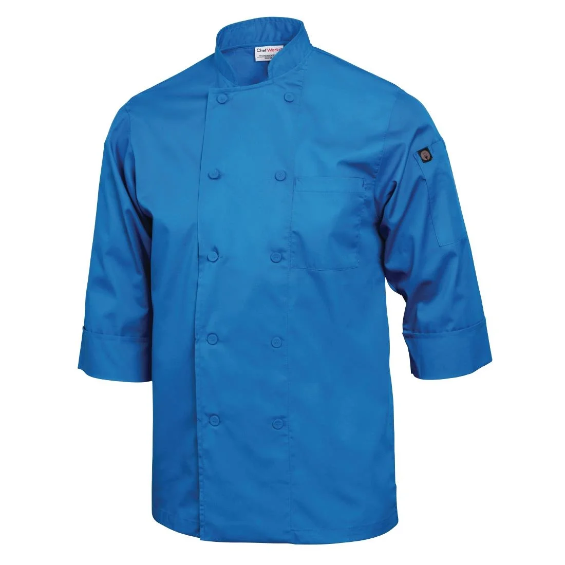 Chef Works Blue Unisex Chefs Jacket - Image 9