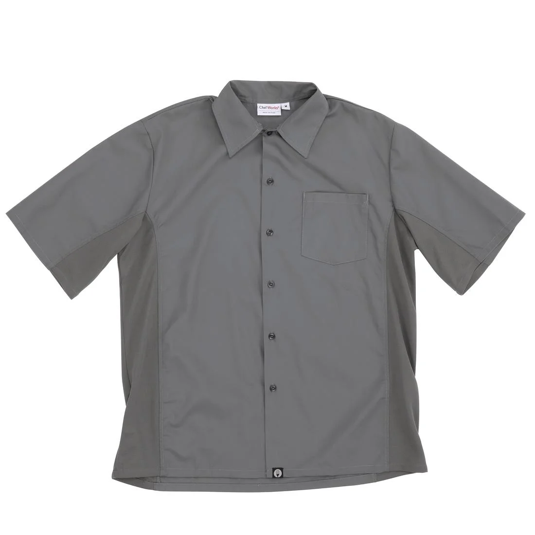 Chef Works Unisex Cool Vent Grey Chefs Shirt - Image 3