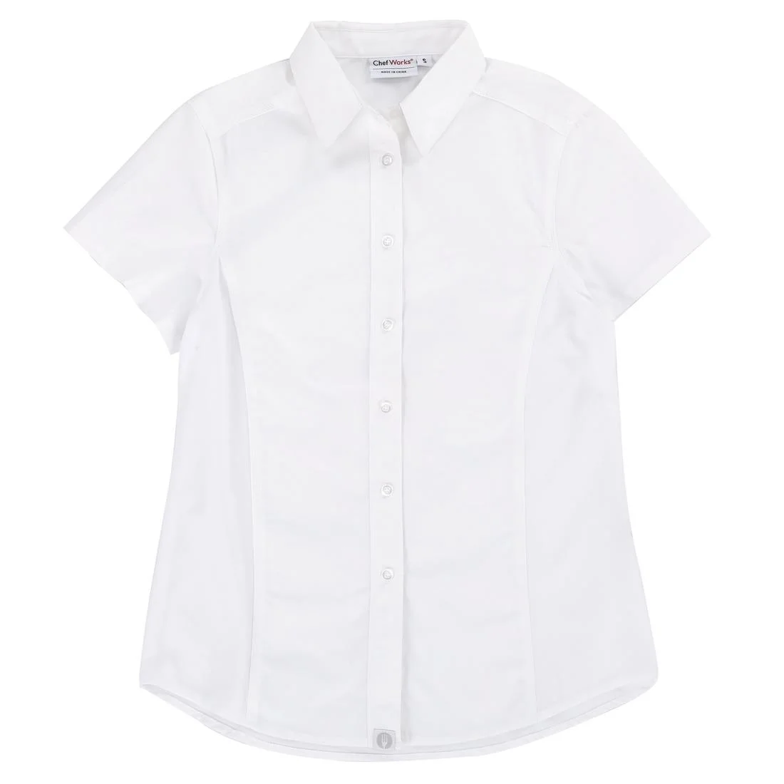 Chef Works Womens White Cool Vent Chefs Shirt - Image 3