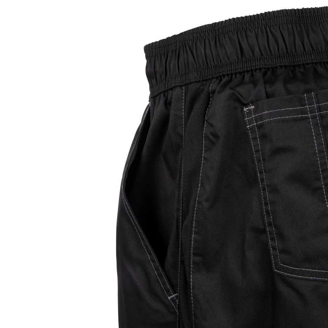 Chef Works Unisex Cool Vent Baggy Chefs Trousers Black - Image 5