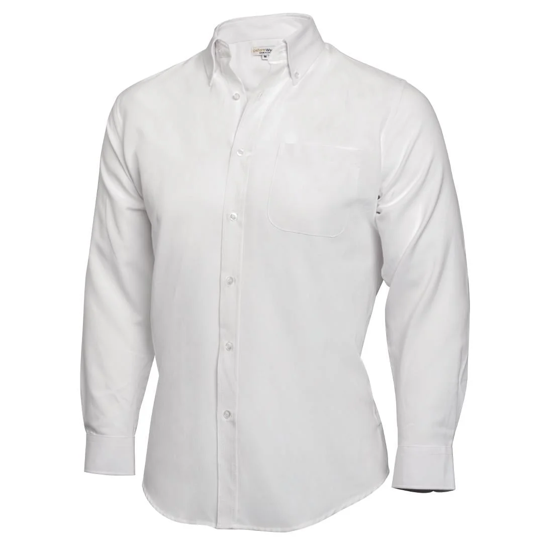 Uniform Works Oxford Button Down Collar Shirt White 2XL - Image 2