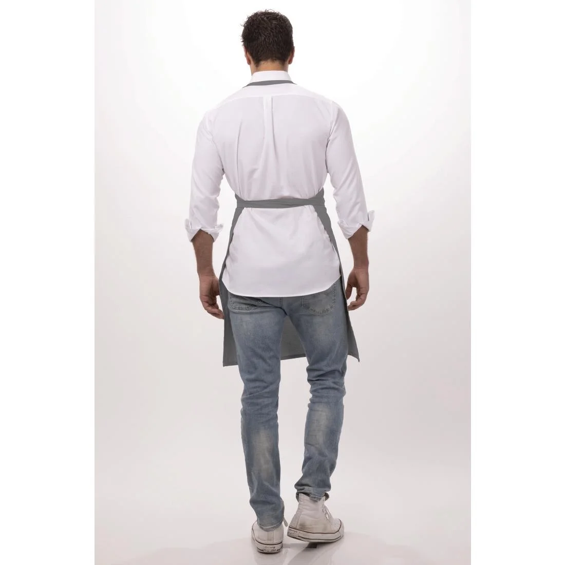 Chef Works Bib Apron Grey - Image 7