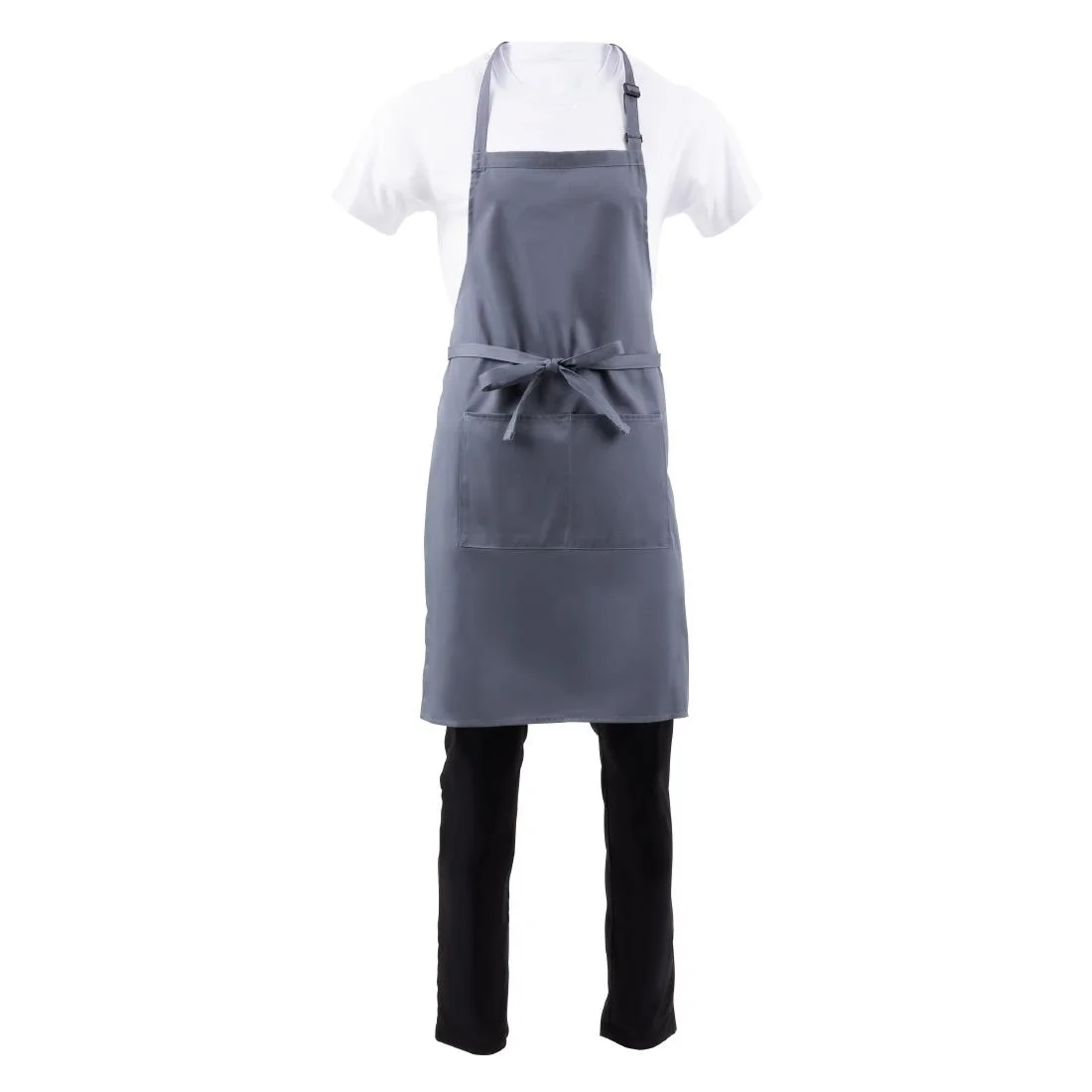Chef Works Bib Apron Grey - Image 12