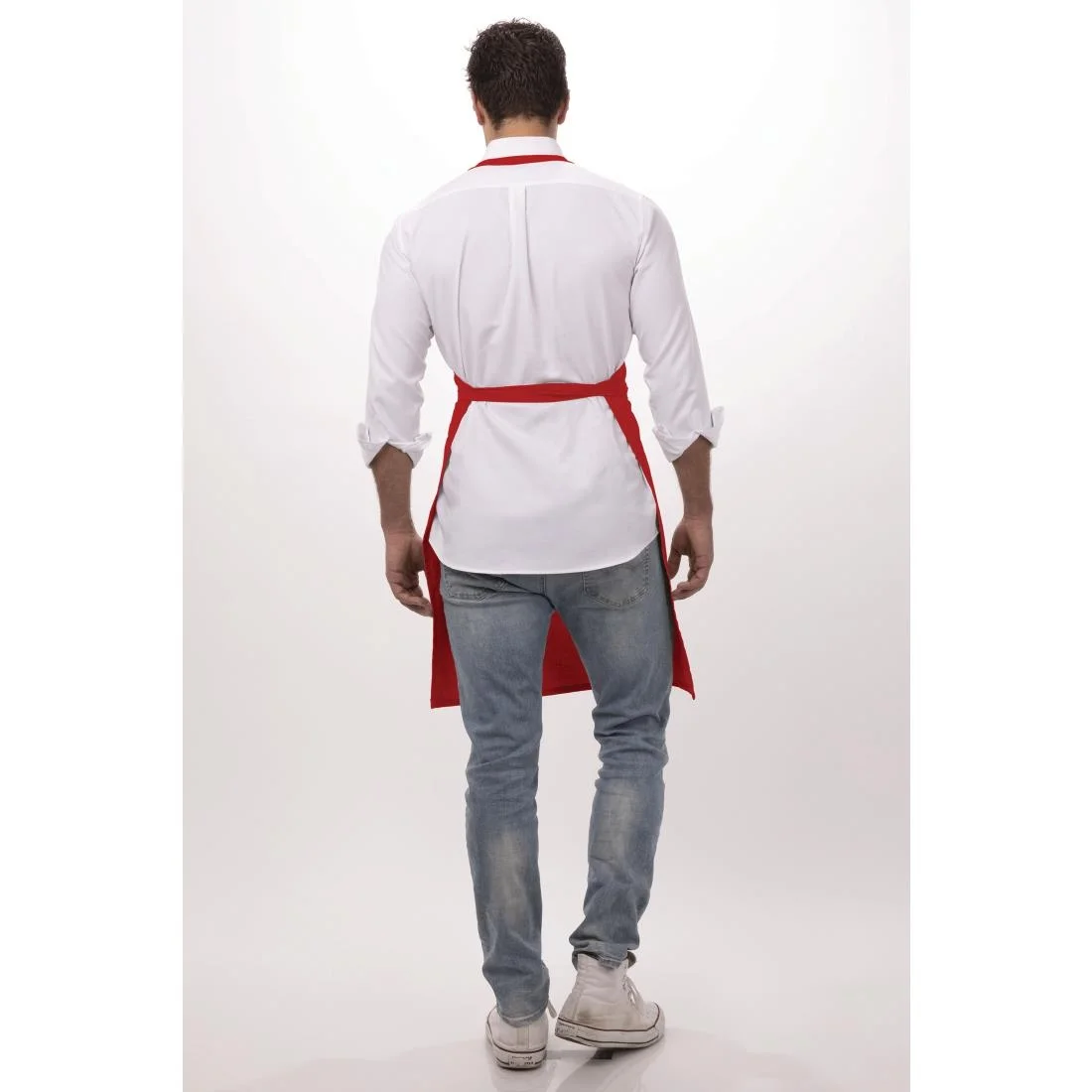 Chef Works Bib Apron Red - Image 7