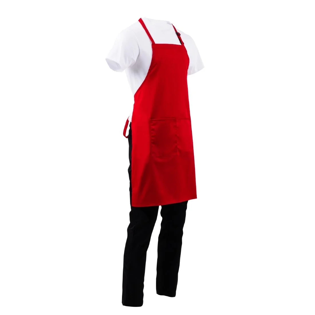 Chef Works Bib Apron Red
