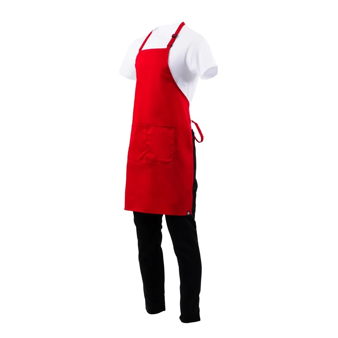 Chef Works Bib Apron Red - Image 10