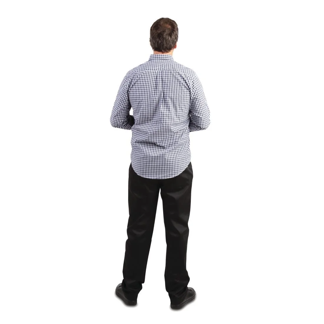 Uniform Works Mens Gingham Shirt Black XL - Image 4