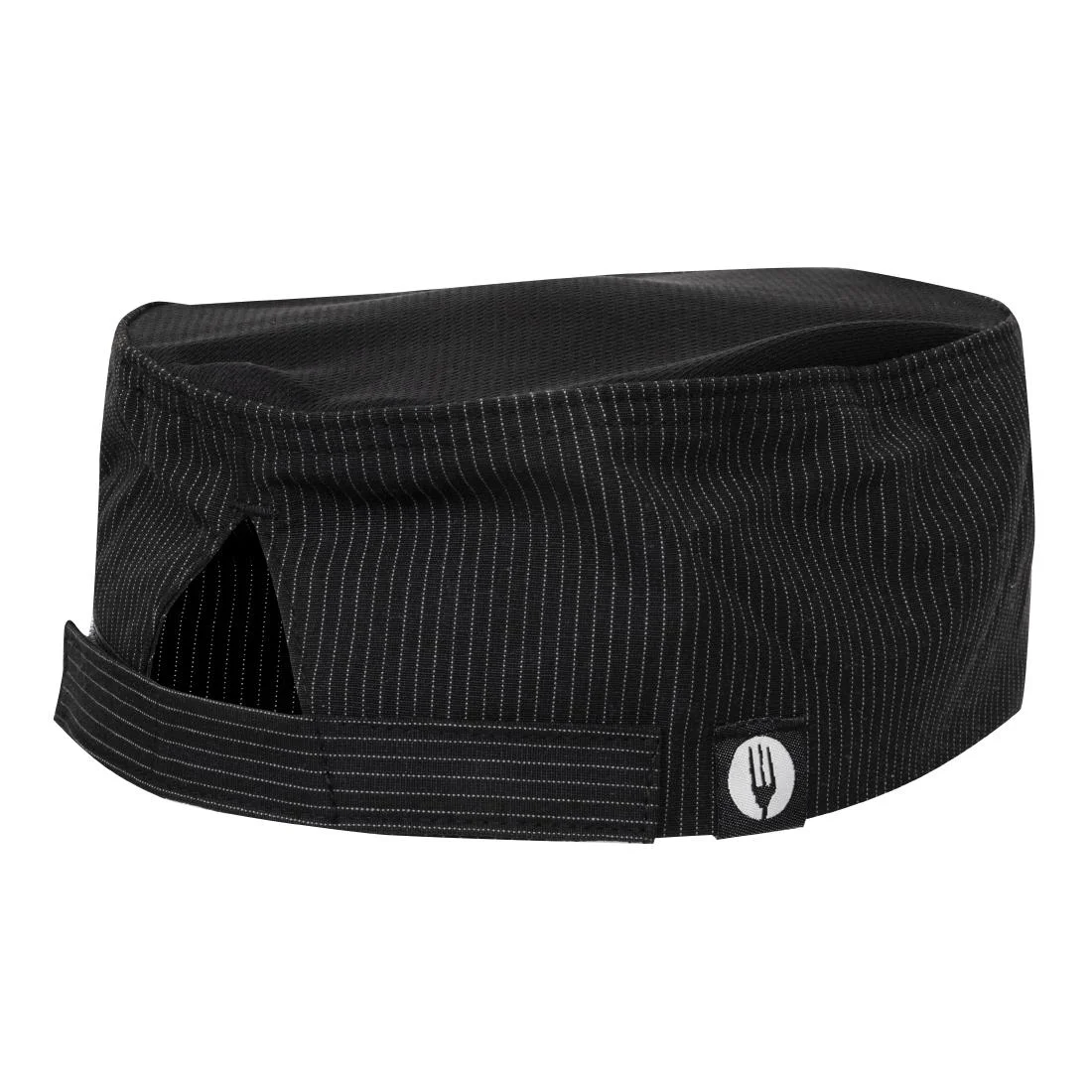 Chef Works Cool Vent Pinstripe Beanie Hat - Image 6