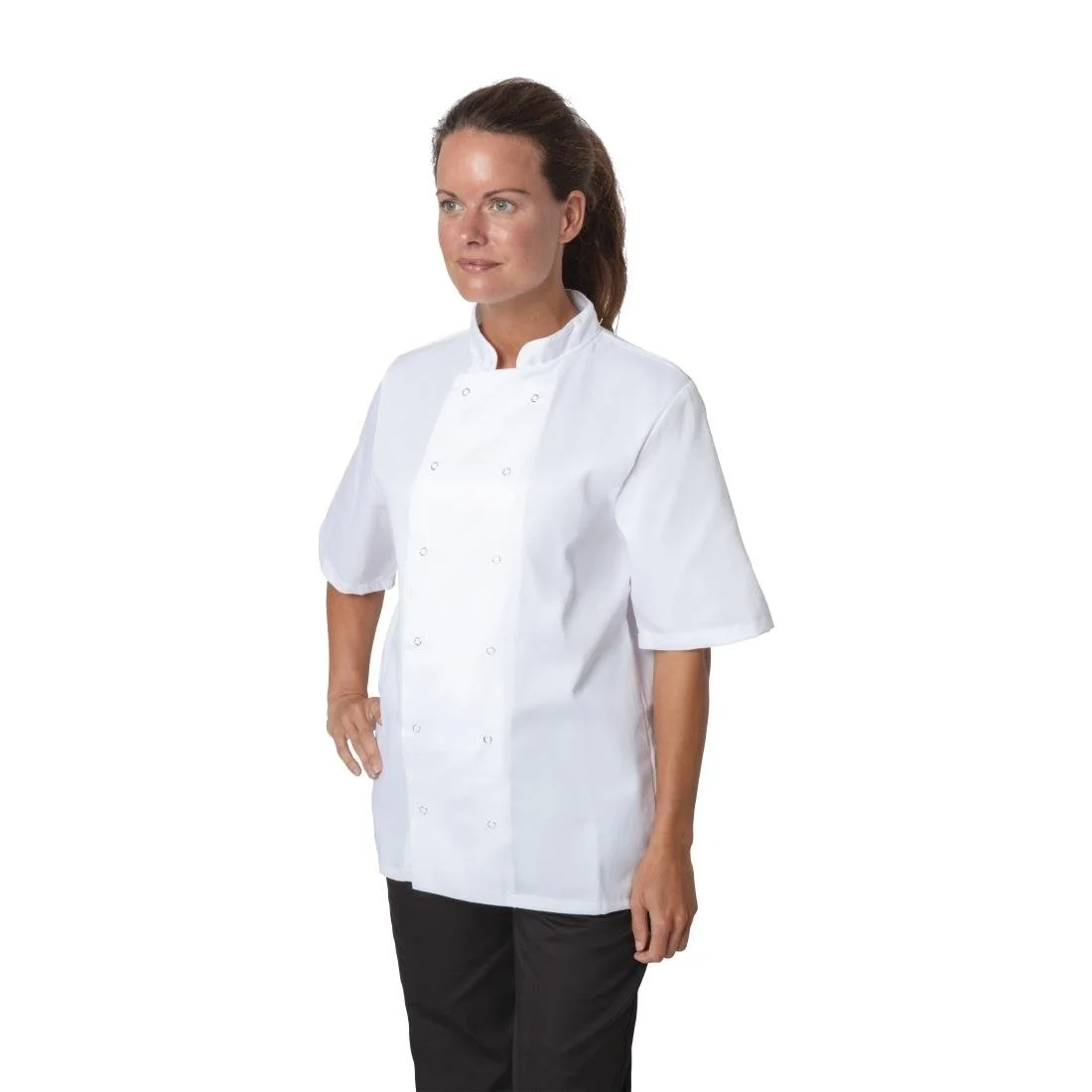 Whites Boston Unisex Chef Jackets Short Sleeve White (5 Pack) - Image 13