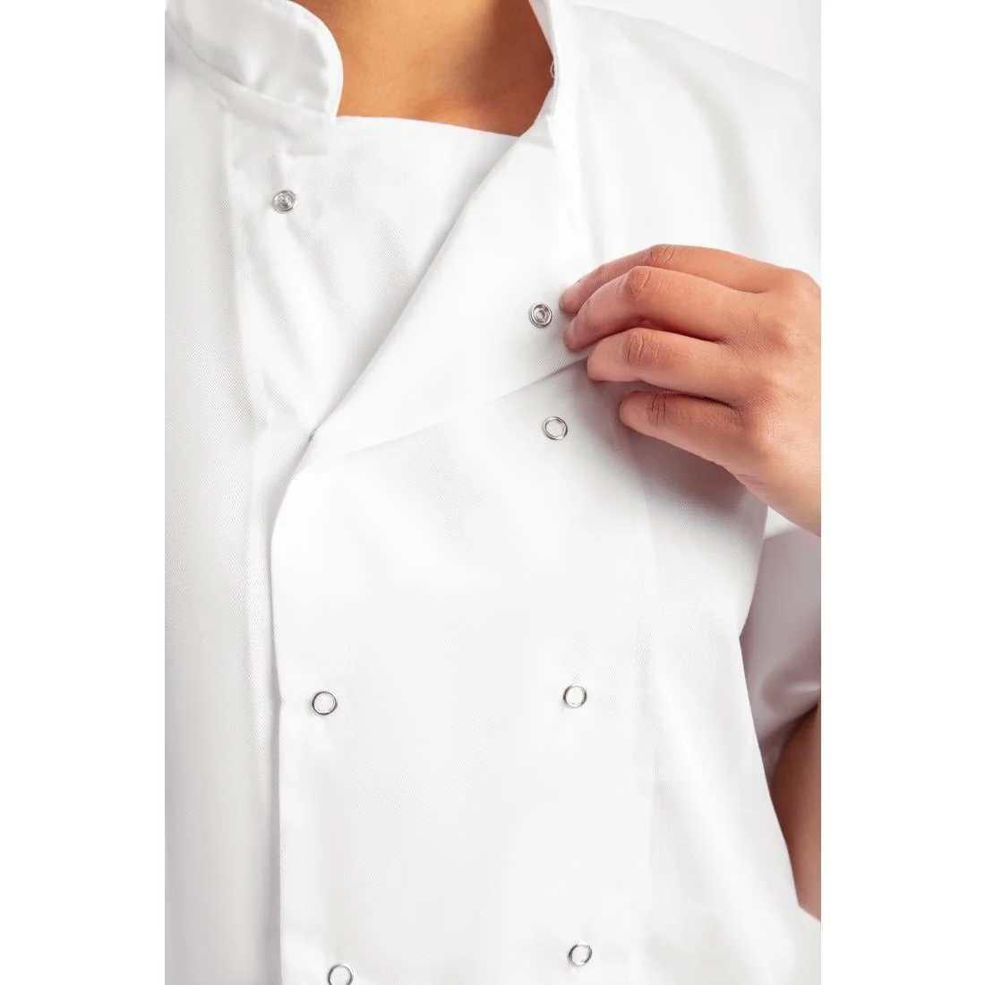 Whites Boston Unisex Chef Jackets Short Sleeve White (5 Pack) - Image 11