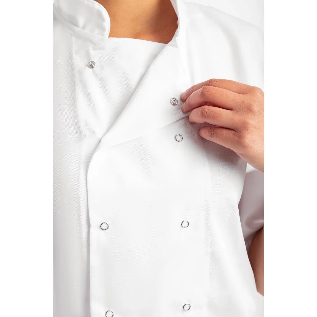 Whites Boston Unisex Chef Jackets Short Sleeve White (5 Pack) - Image 9