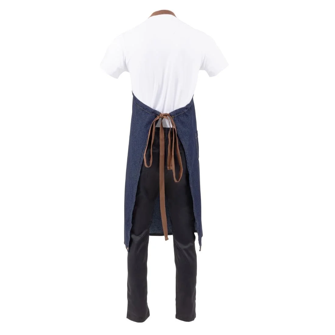 Chef Works Urban Memphis Wide Bib Apron Indigo - Image 6