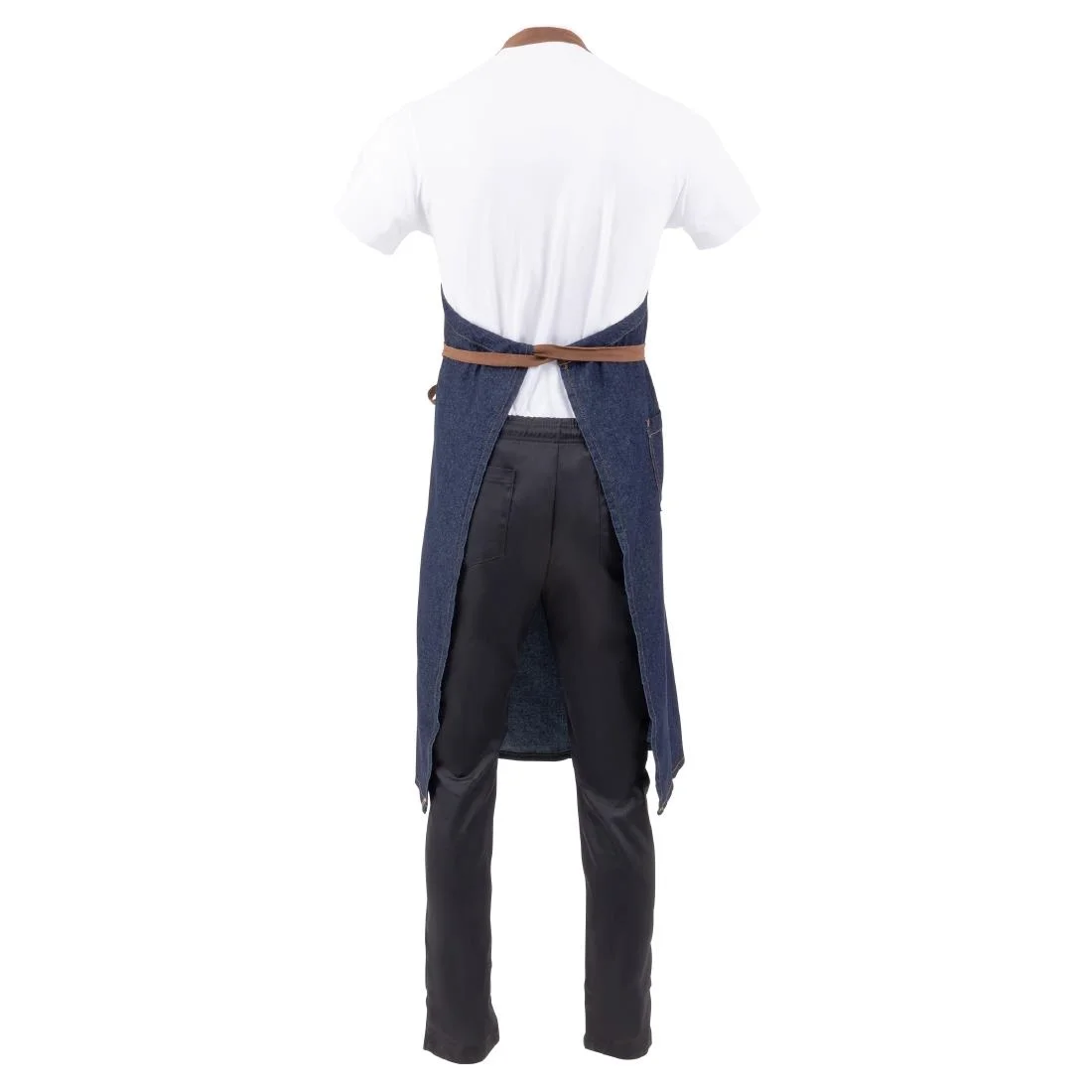 Chef Works Urban Memphis Wide Bib Apron Indigo - Image 8