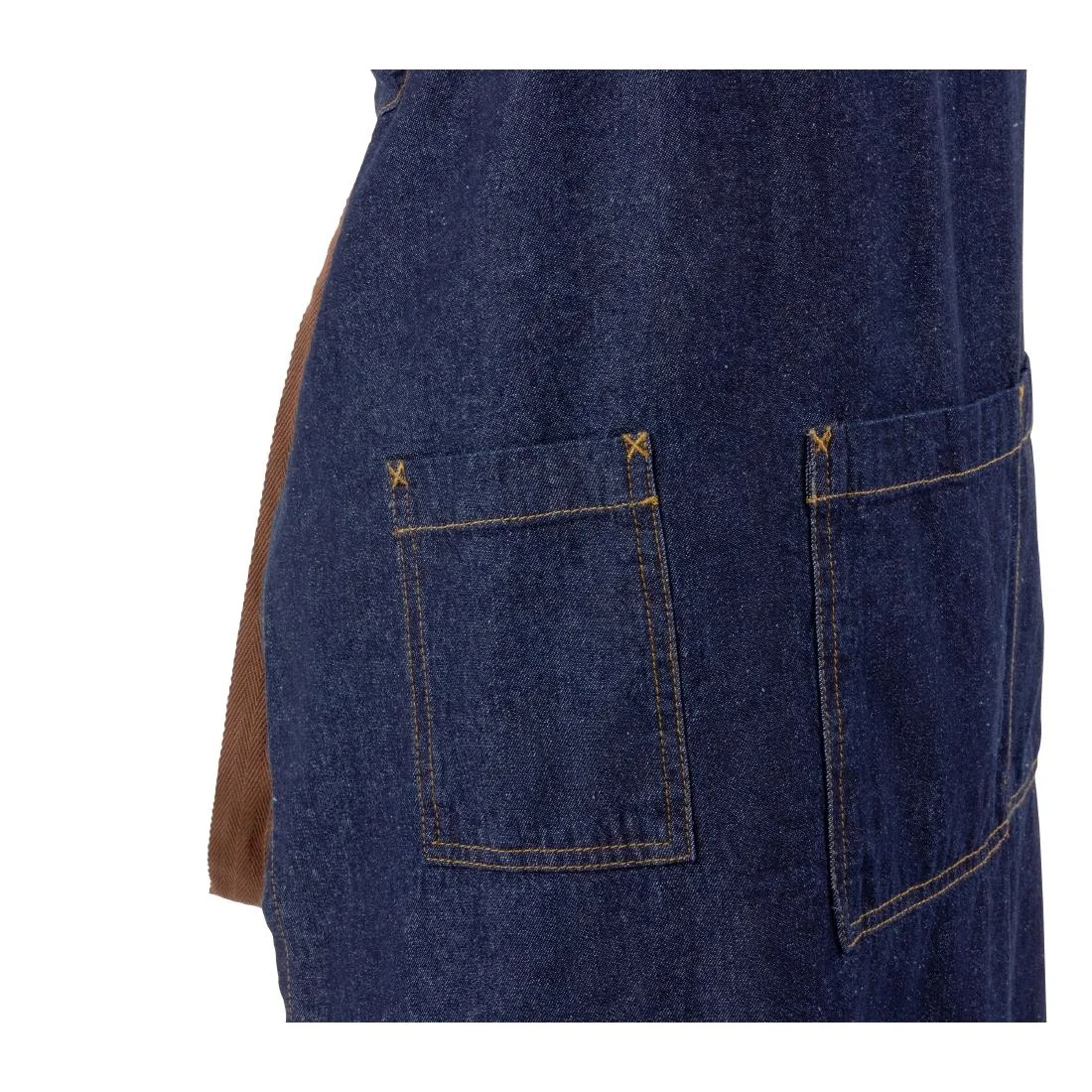 Chef Works Urban Memphis Wide Bib Apron Indigo - Image 11