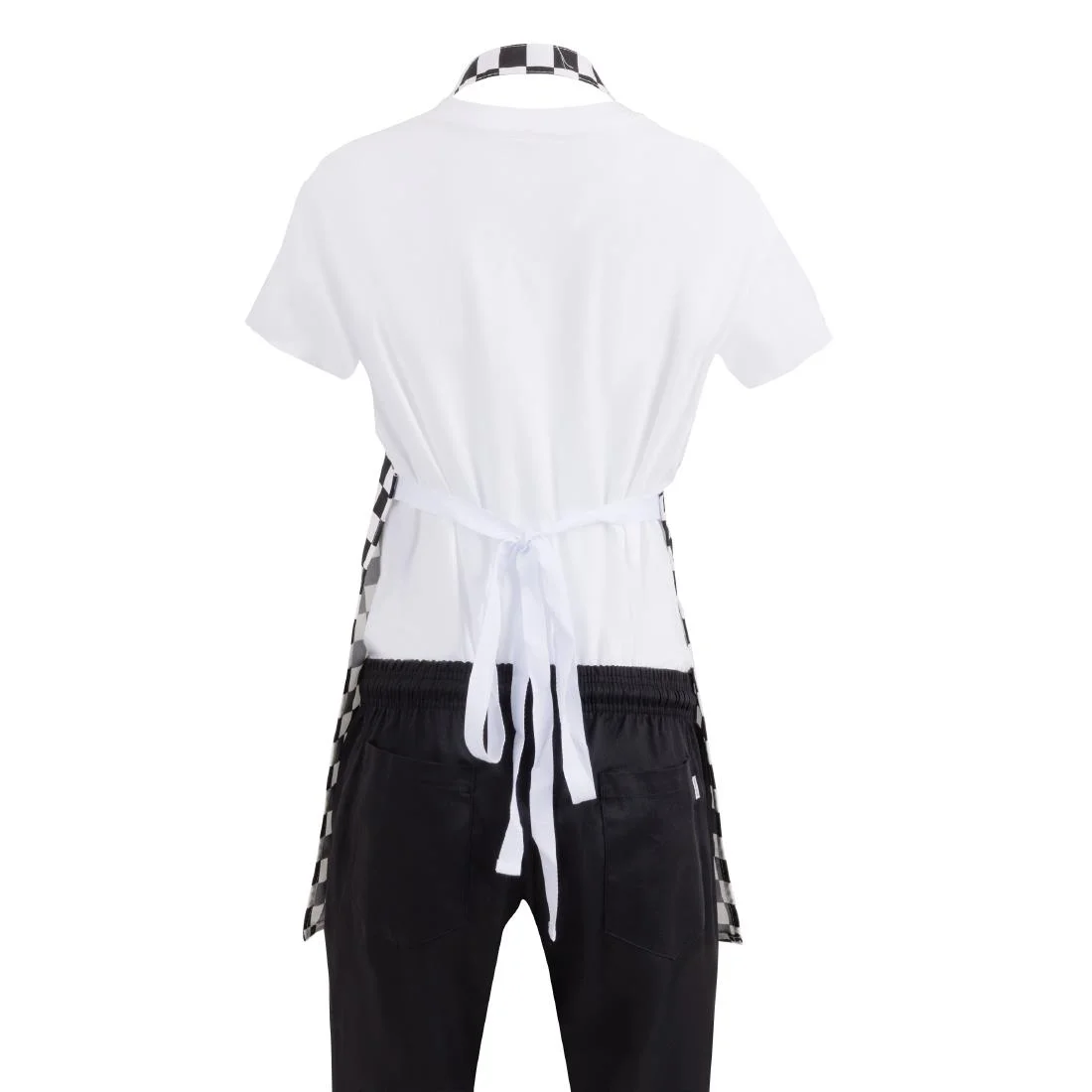 Whites Childrens Bib Apron Big Black and White Check - Image 6
