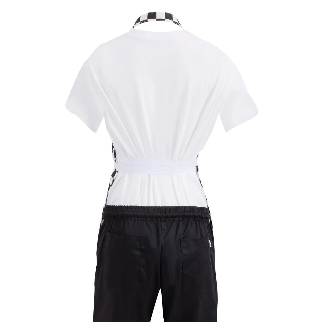 Whites Childrens Bib Apron Big Black and White Check - Image 8