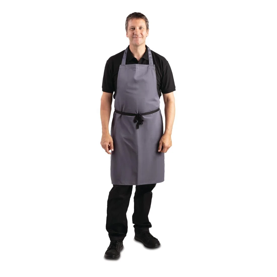Whites Polycotton Bib Apron Charcoal - Image 4