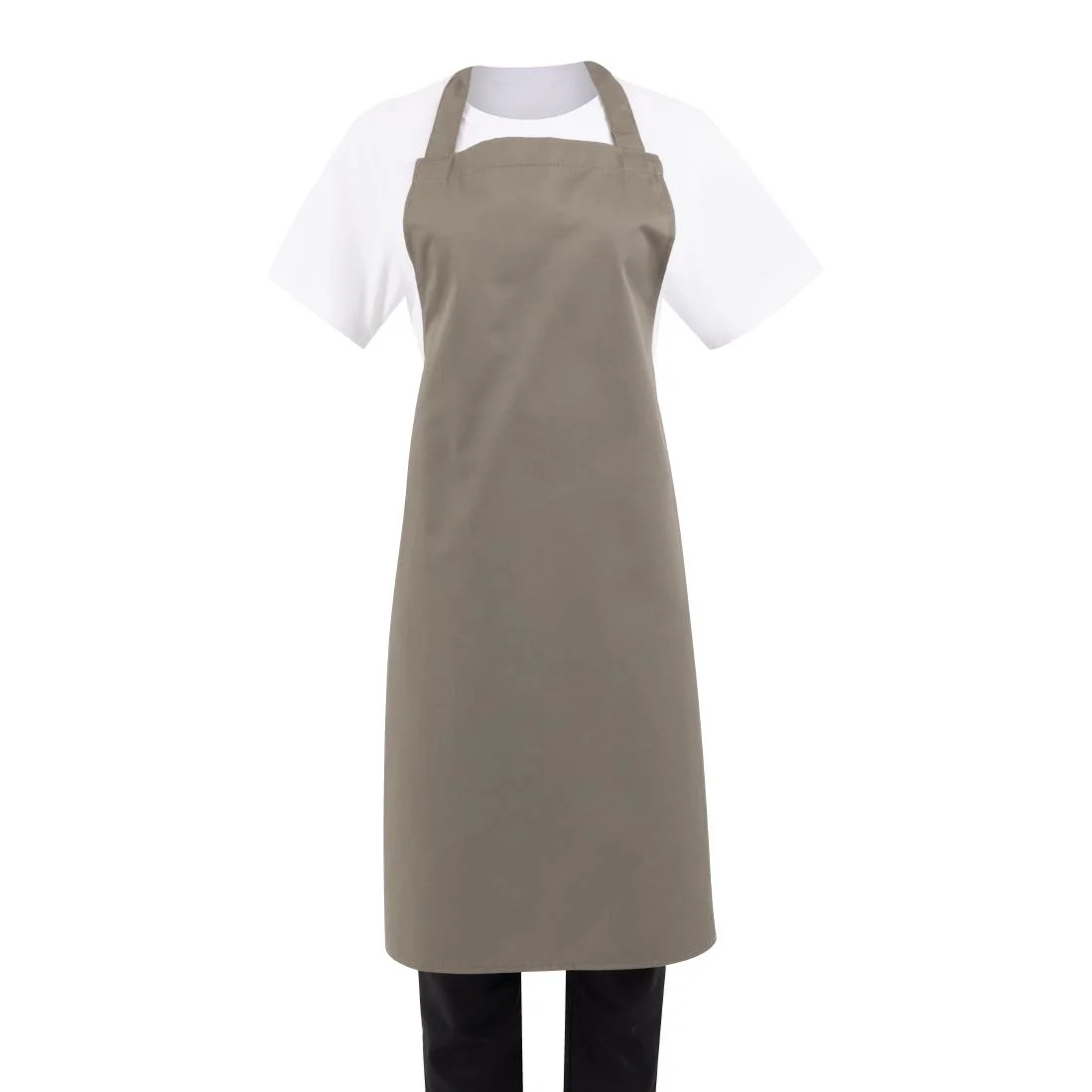 Whites Polycotton Bib Apron Olive - Image 1