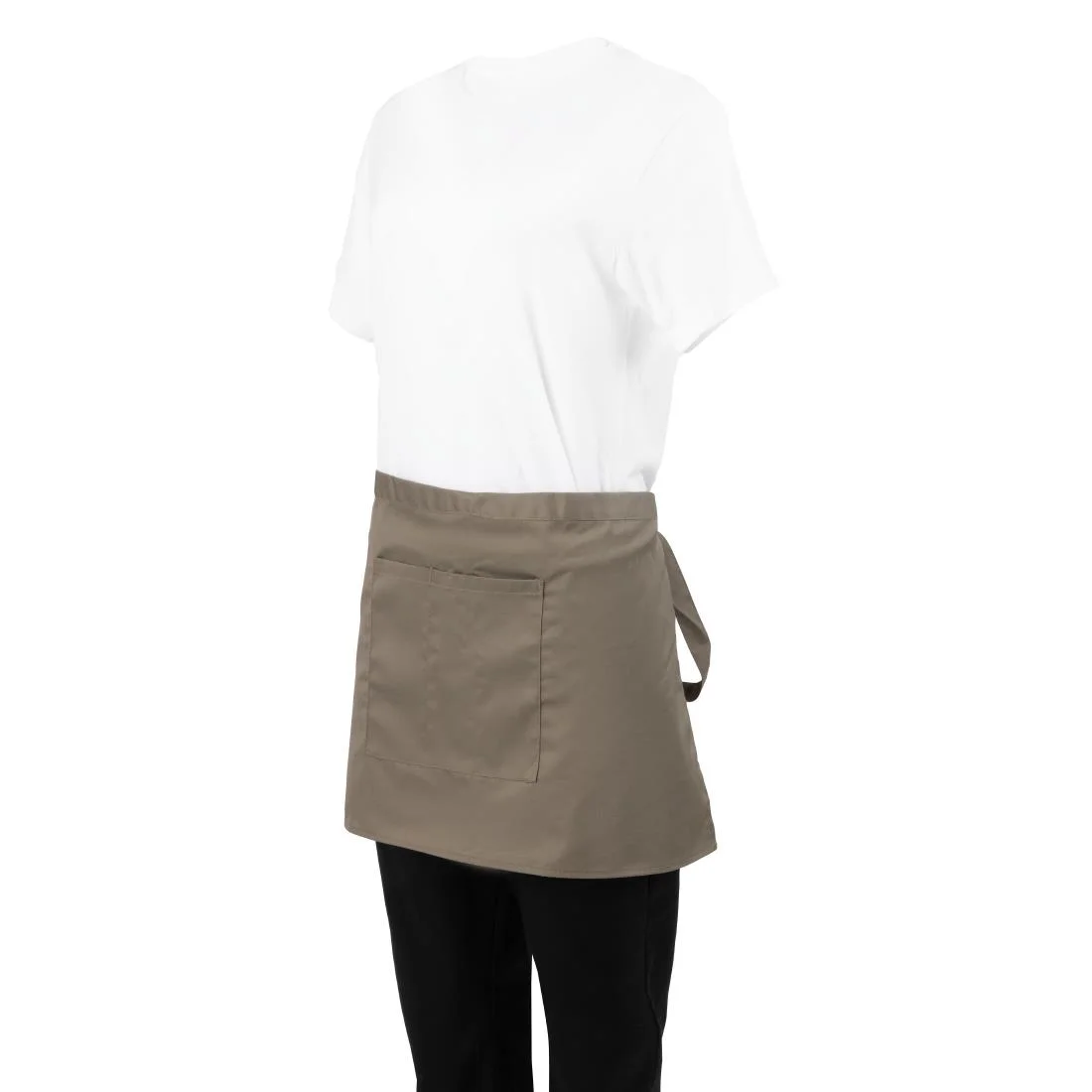 Whites Short Bistro Apron Olive - Image 8