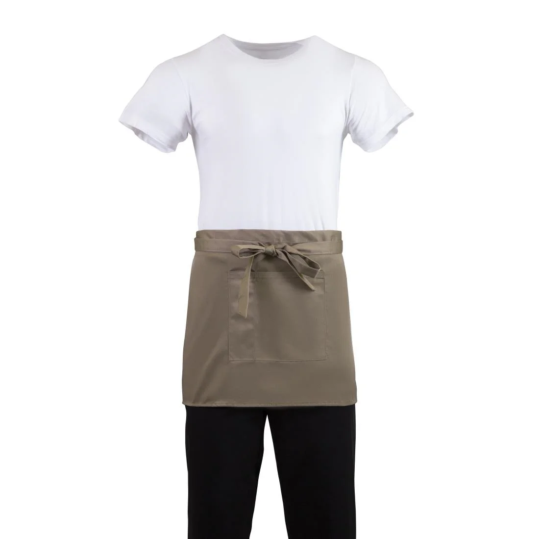 Whites Short Bistro Apron Tan