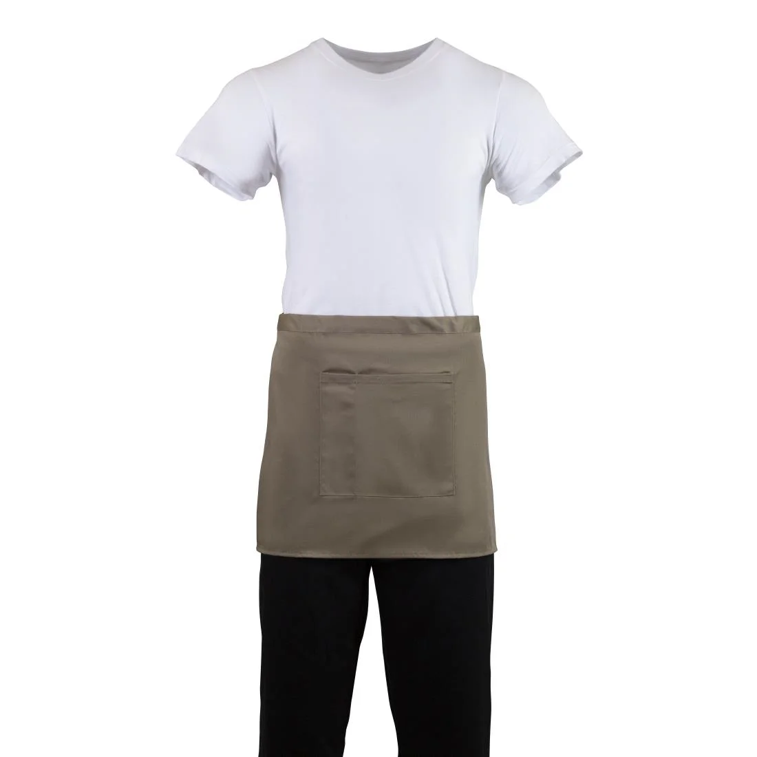 Whites Short Bistro Apron Tan - Image 8