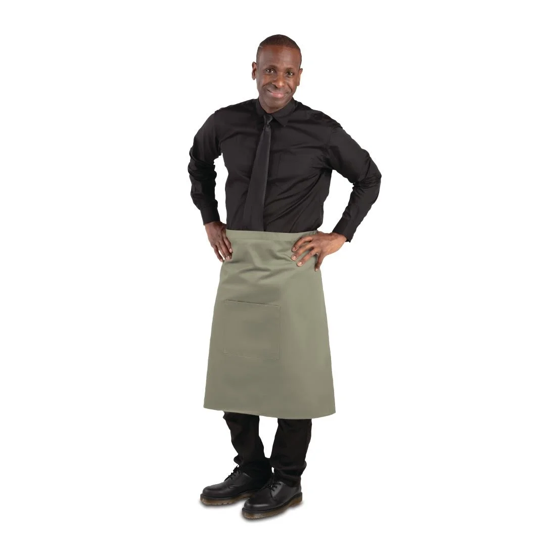 Whites Regular Bistro Apron Olive - Image 3