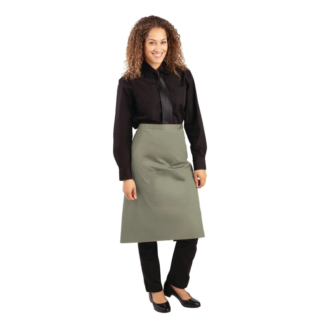 Whites Regular Bistro Apron Olive - Image 11