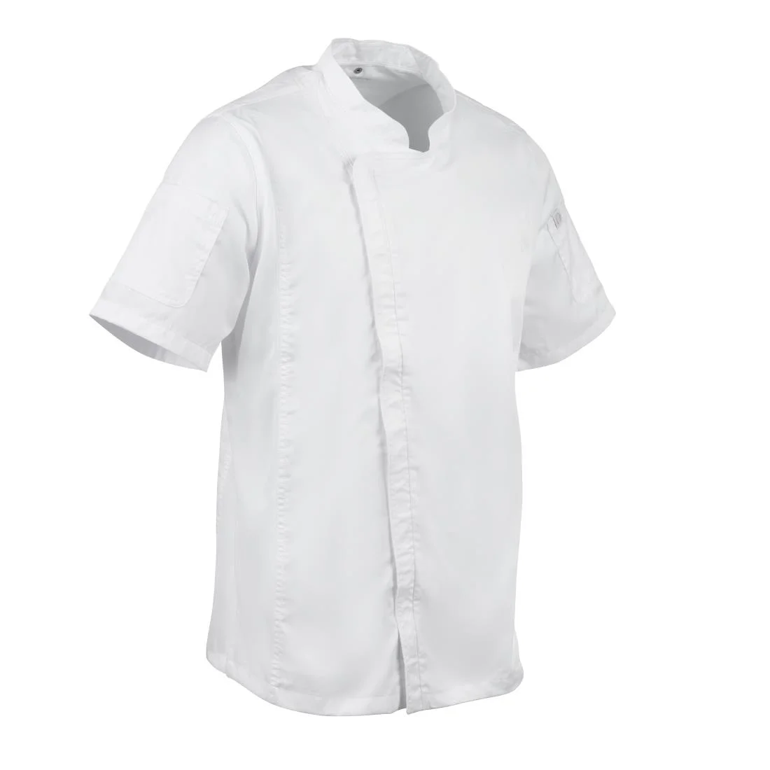 Chef Works Springfield Zipper White Mens Chefs Jacket - Image 10