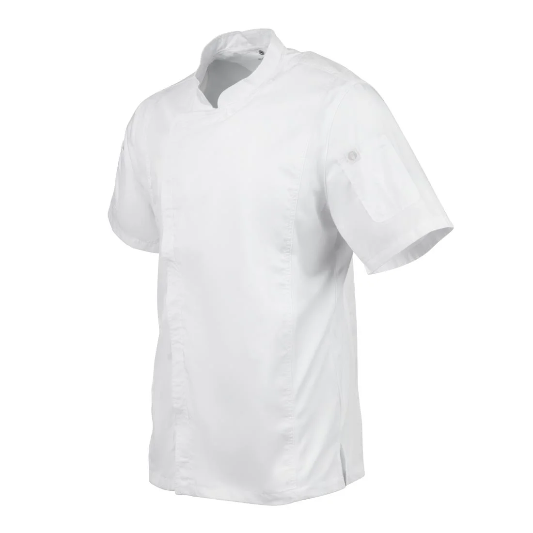 Chef Works Springfield Zipper White Mens Chefs Jacket - Image 11