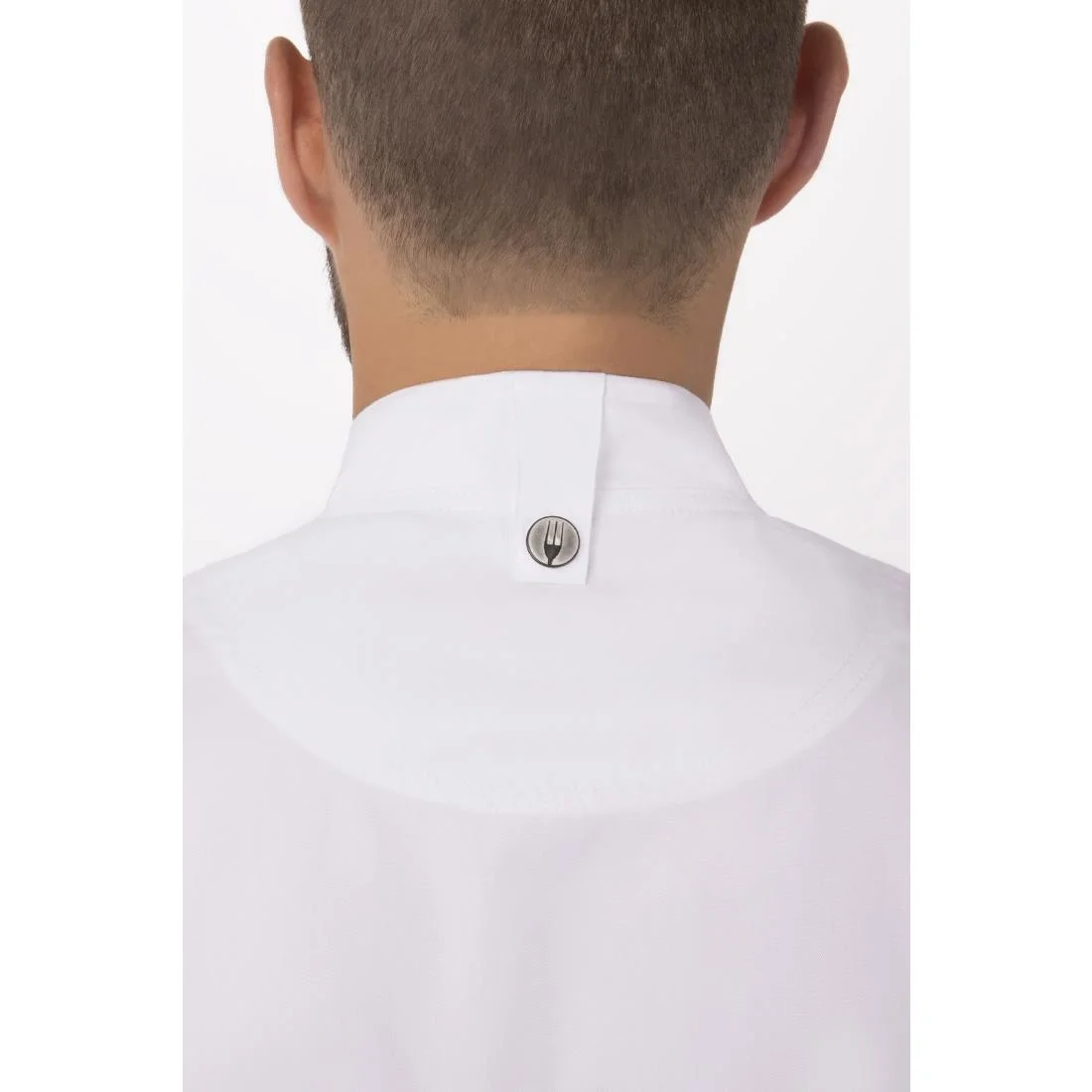 Chef Works Springfield Zipper White Mens Chefs Jacket - Image 14