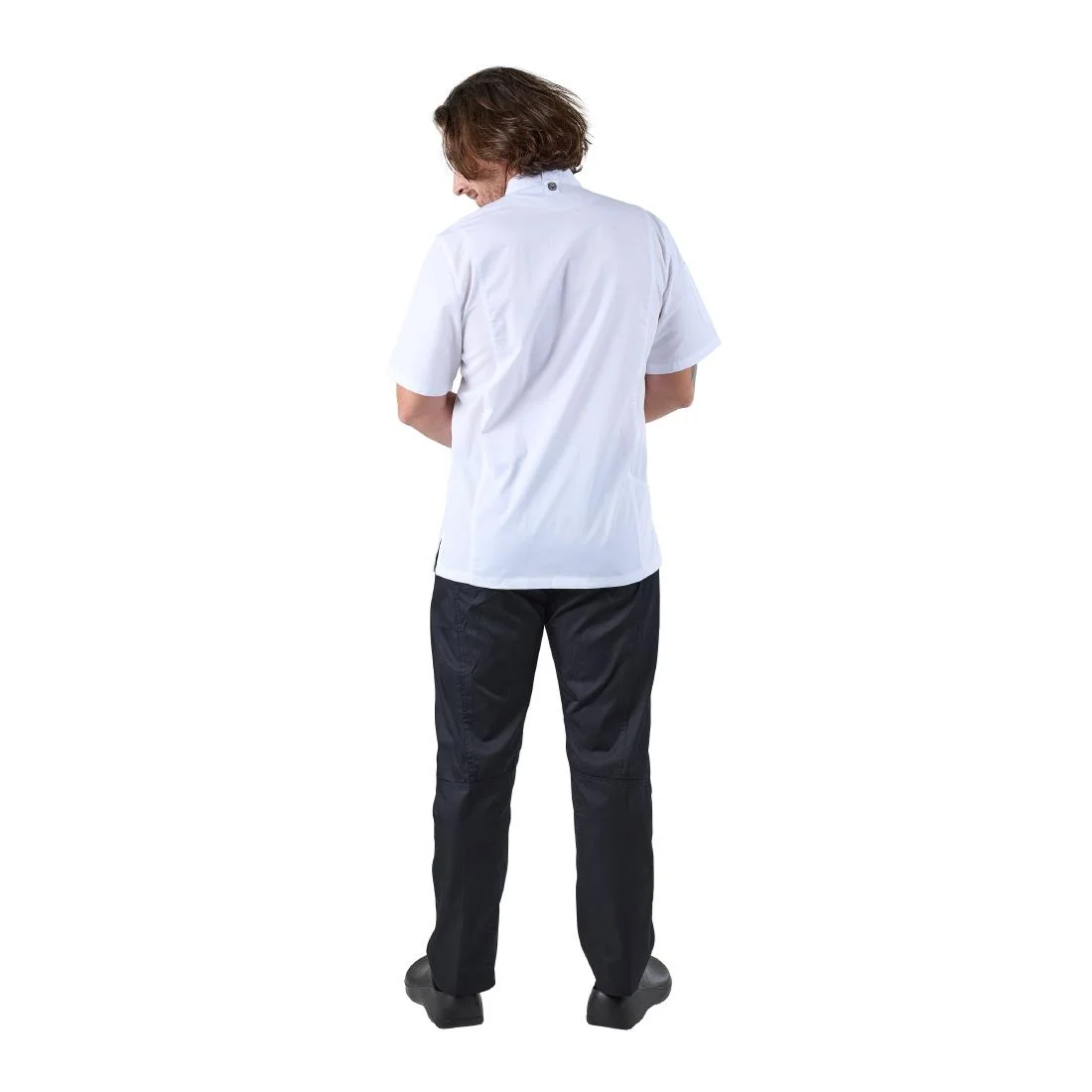 Chef Works Springfield Zipper White Mens Chefs Jacket - Image 16