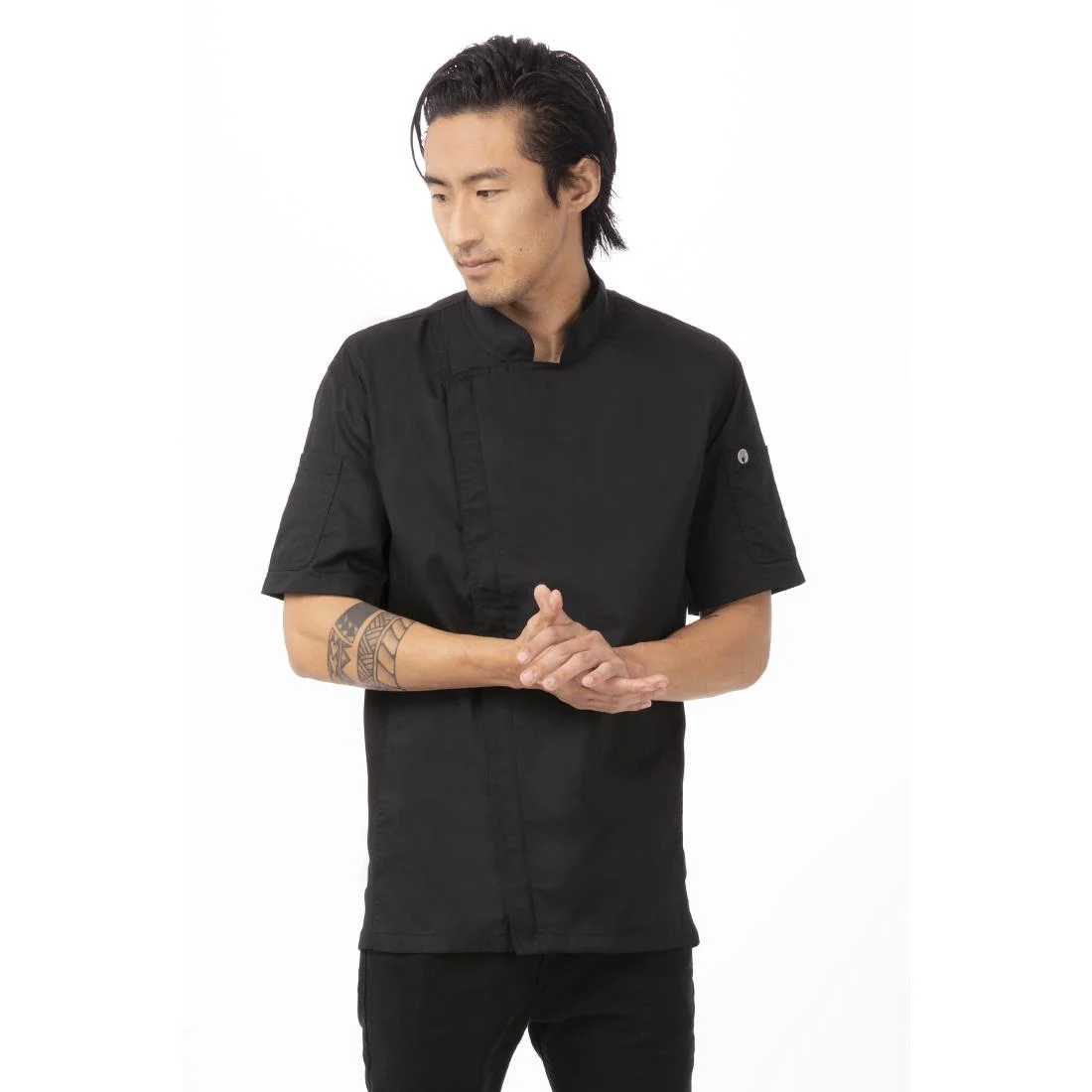 Chef Works Springfield Mens Chef Jacket Black - Image 16