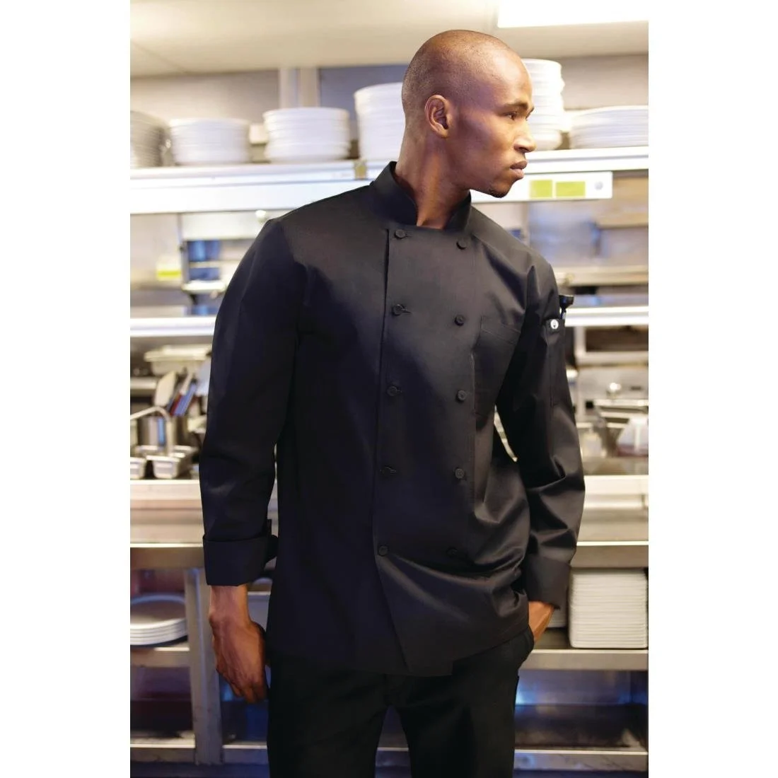 Chef Works Calgary Unisex Chef Jacket Black