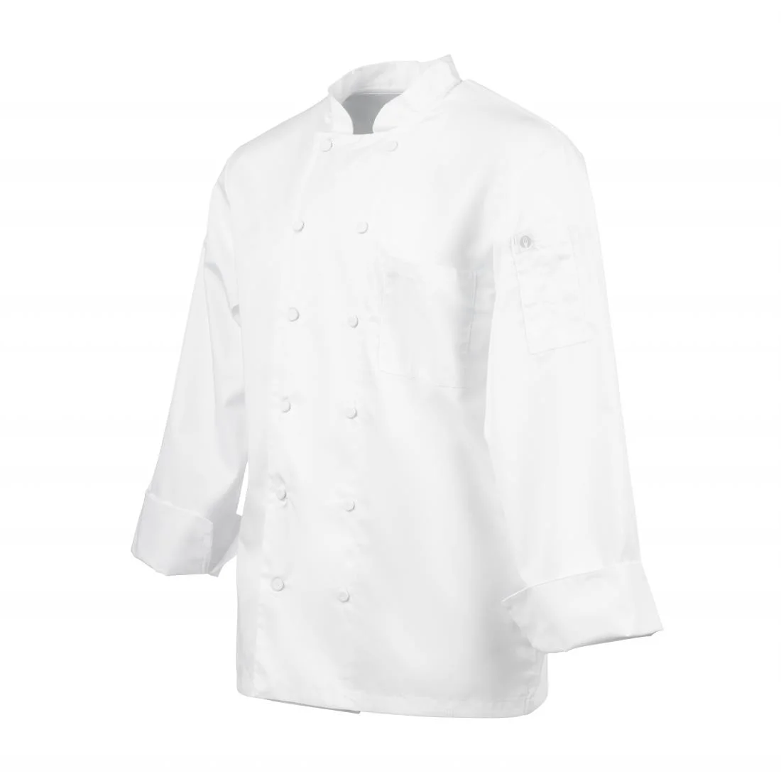 Chef Works Calgary Long Sleeve Cool Vent Unisex Chefs Jacket White - Image 4