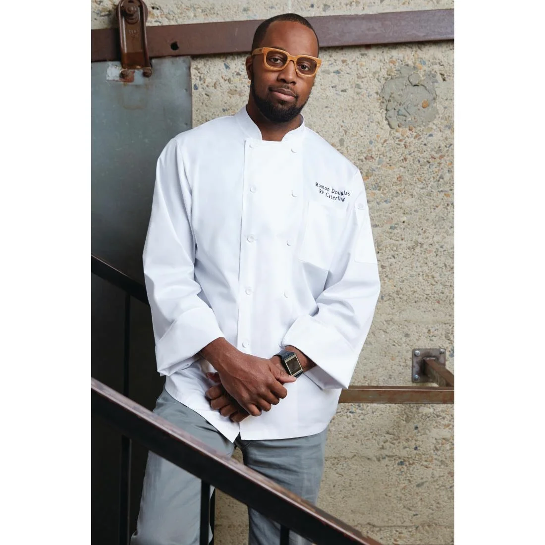Chef Works Calgary Long Sleeve Cool Vent Unisex Chefs Jacket White - Image 13