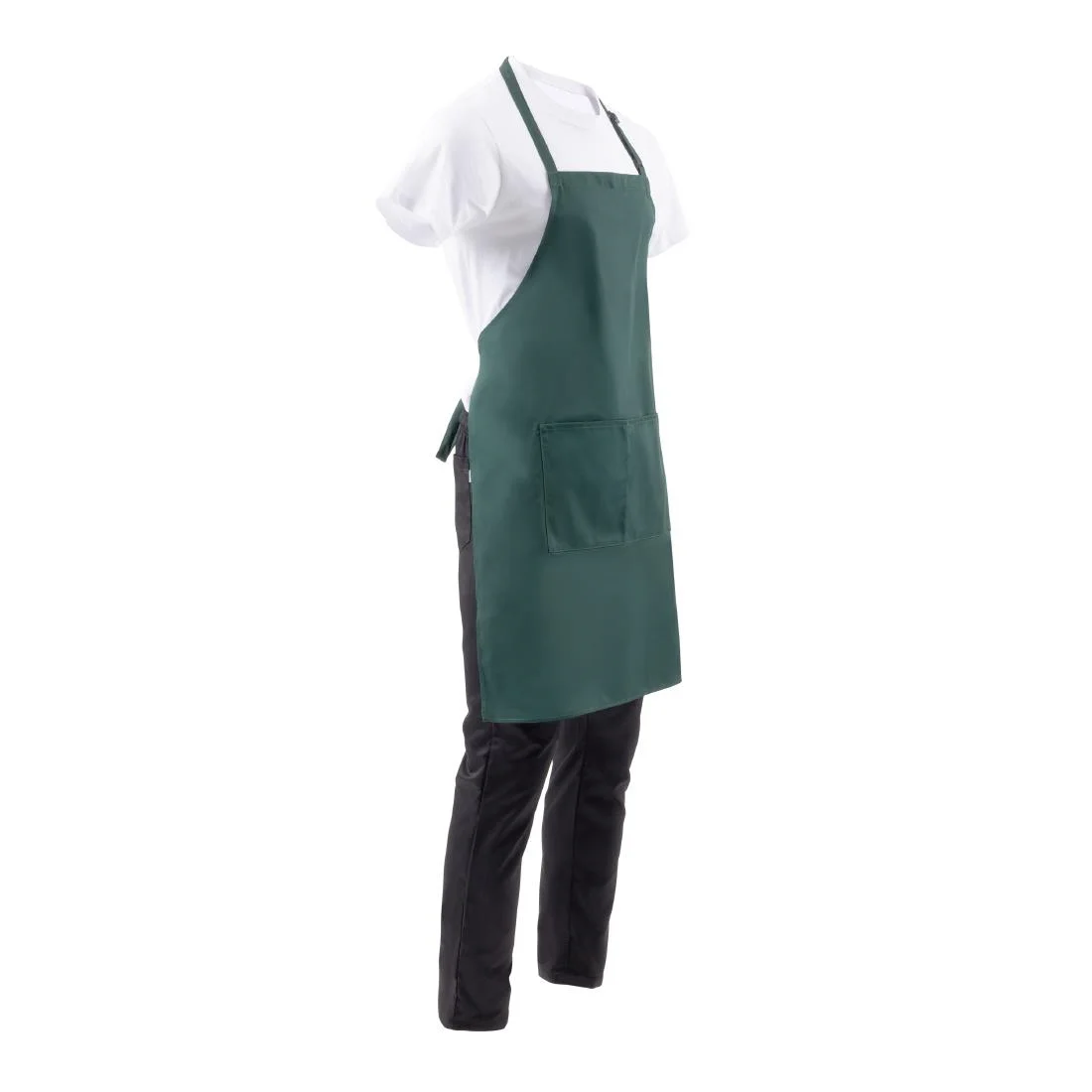 Chef Works Butchers Bib Apron Hunter Green