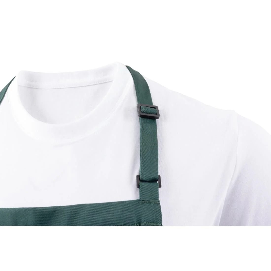 Chef Works Butchers Bib Apron Hunter Green - Image 9