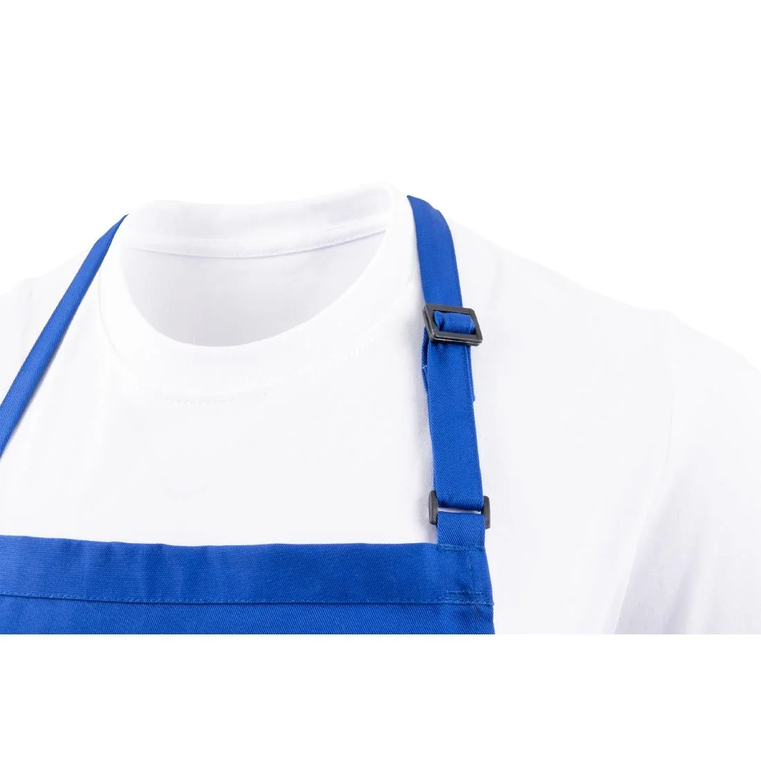 Chef Works Butchers Bib Apron Royal Blue - Image 5