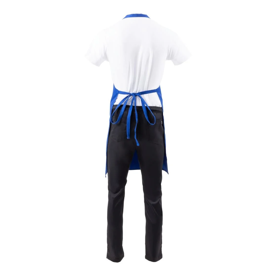 Chef Works Butchers Bib Apron Royal Blue - Image 6