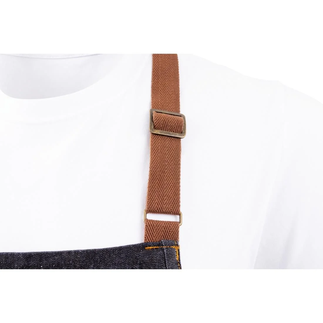 Chef Works Urban Memphis Bib Apron Indigo - Image 11