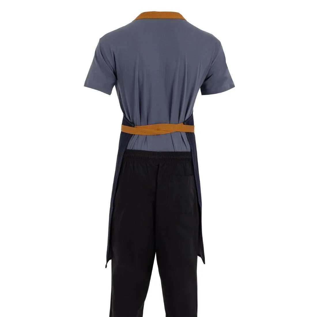 Southside Bistro Apron Denim-Blue With Tan Ties - Image 16