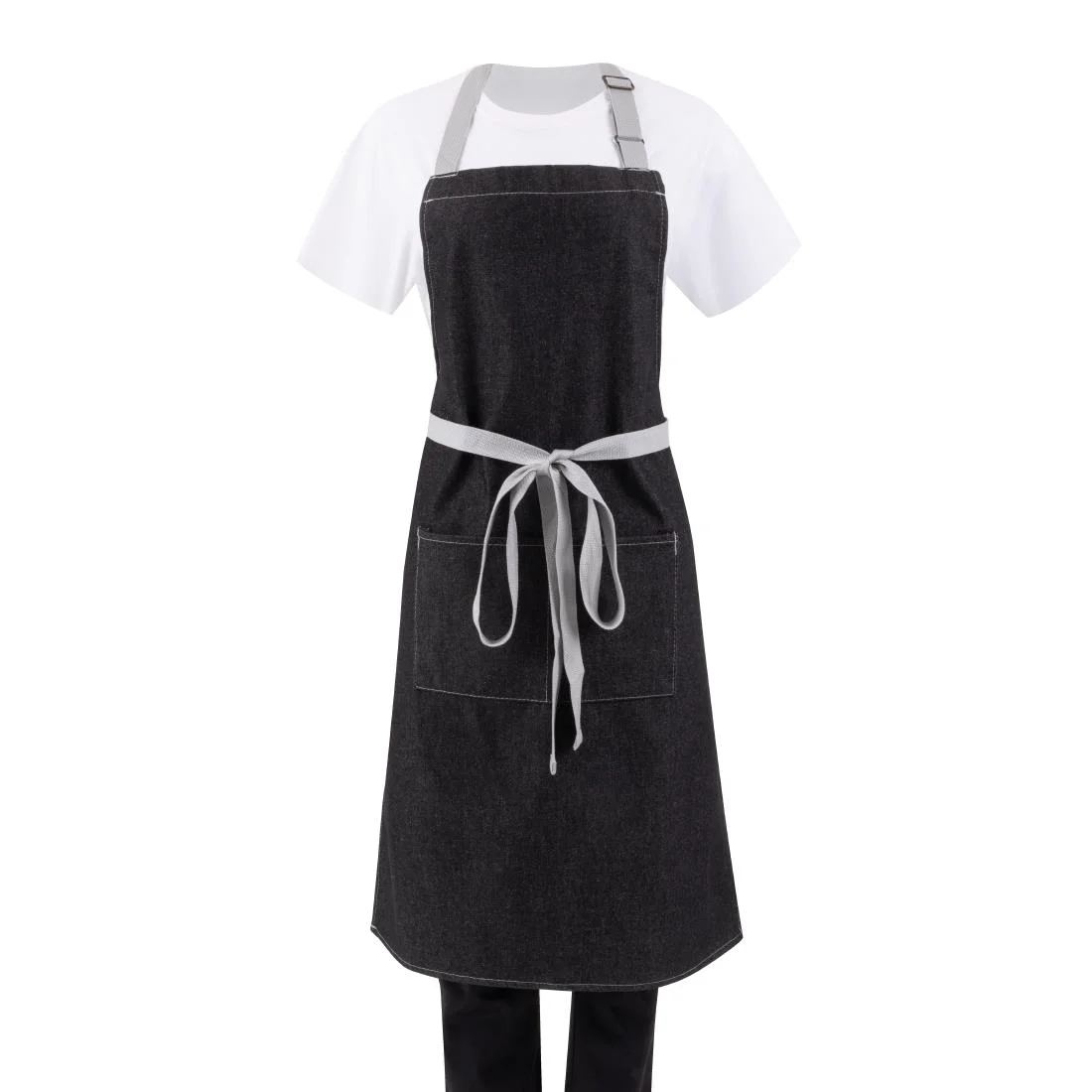 Whites Southside Bib Apron Denim Black