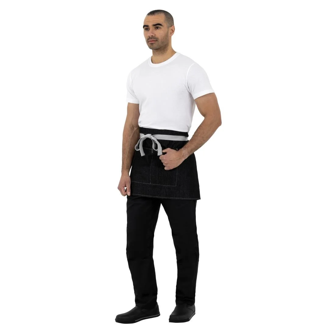 Whites Southside Waist Apron Denim Black 760mm - Image 6
